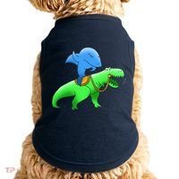T-Rex Riding A Shark Doggie Tank thumb 0