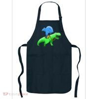 T-Rex Riding A Shark Apron thumb 0