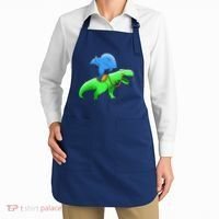 T-Rex Riding A Shark Apron thumb 2