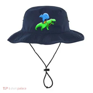 T-Rex Riding A Shark Bucket Hat