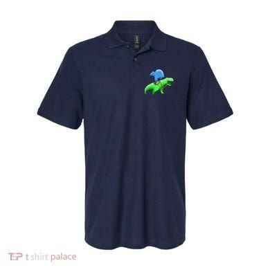 T-Rex Riding A Shark Polo
