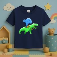 T-Rex Riding A Shark Toddler T-Shirt thumb 3