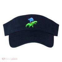 T-Rex Riding A Shark Visor thumb 0