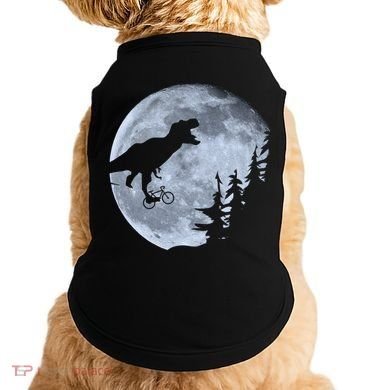 T-Rex Riding To The Moon  Doggie Tank