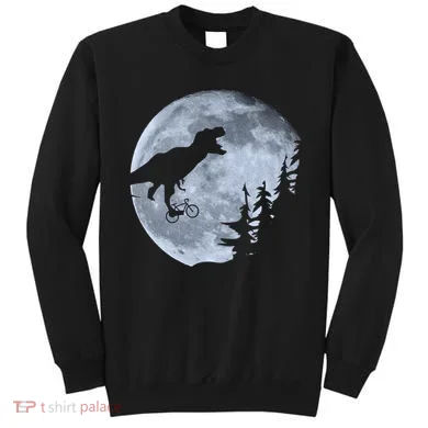 T-Rex Riding To The Moon  Sweatshirt