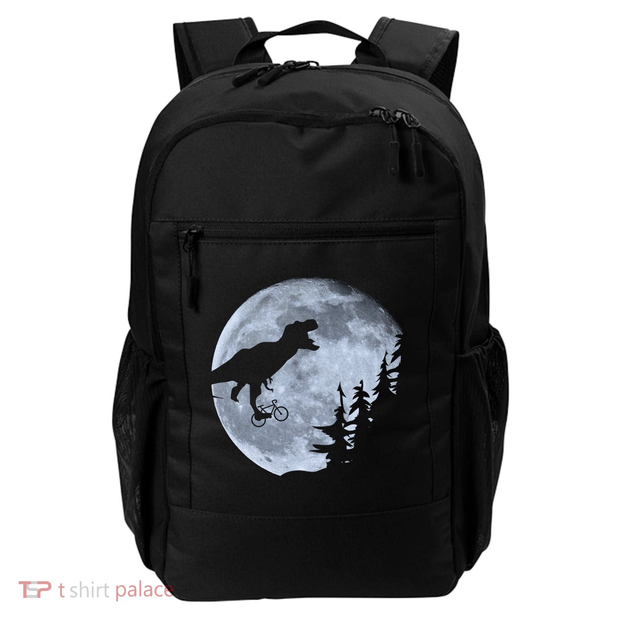 T-Rex Riding To The Moon  Backpack