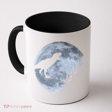 T-Rex Riding To The Moon  Coffee Mug