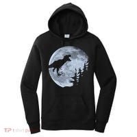 T-Rex Riding To The Moon  Women's Hoodie thumb 0