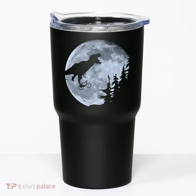 T-Rex Riding To The Moon  Tumbler