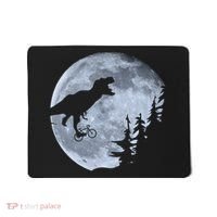 T-Rex Riding To The Moon  Mousepad thumb 0