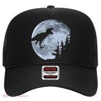 T-Rex Riding To The Moon  Hat thumb 0