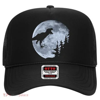 T-Rex Riding To The Moon  Hat