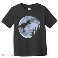 T-Rex Riding To The Moon  Toddler T-Shirt thumb 0