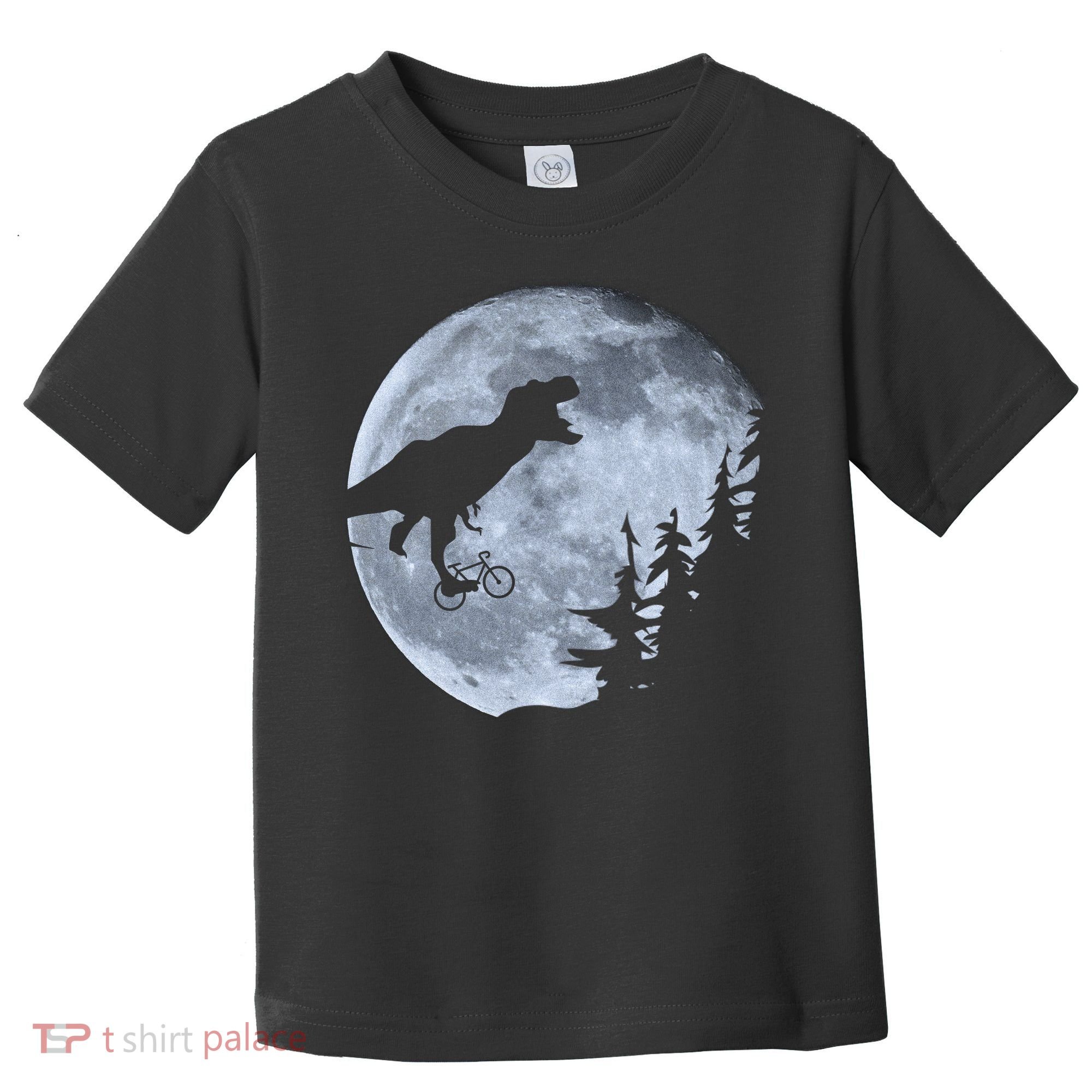 T-Rex Riding To The Moon  Toddler T-Shirt