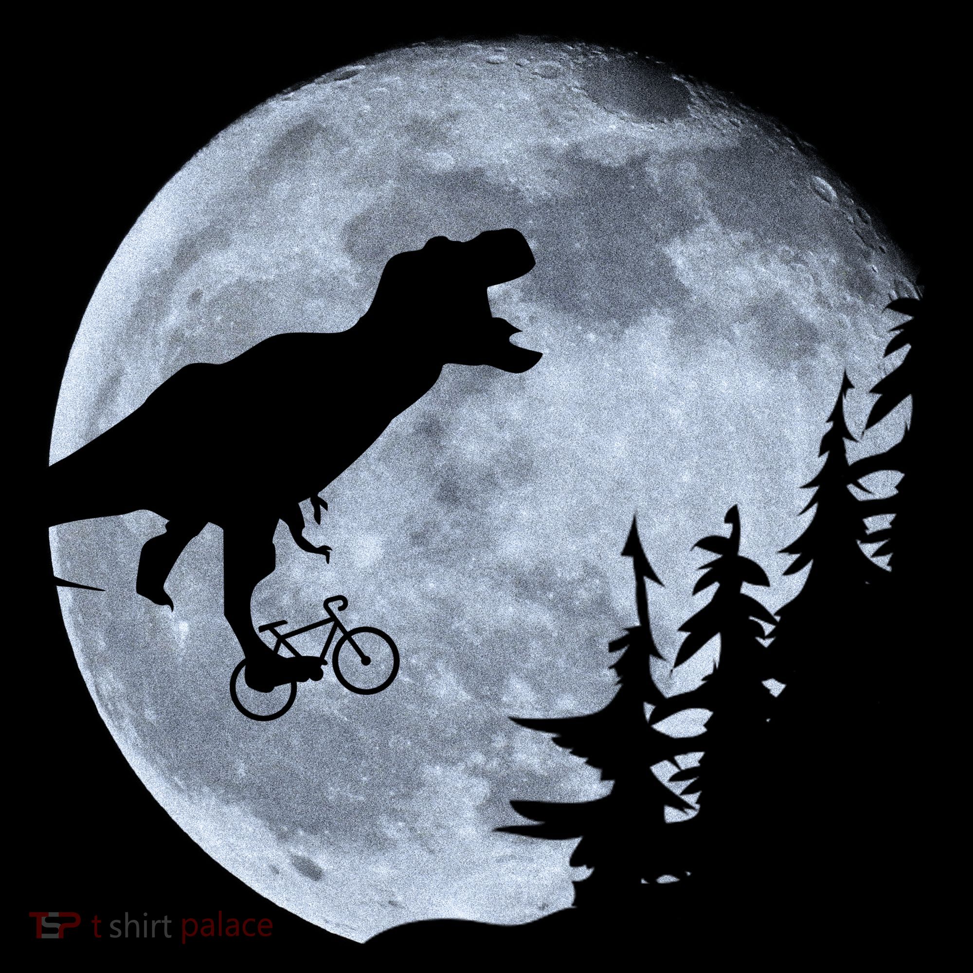 T-Rex Riding To The Moon  Toddler T-Shirt