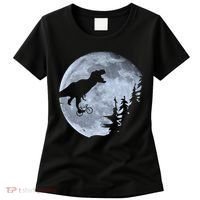 T-Rex Riding To The Moon  Women's T-Shirt thumb 0