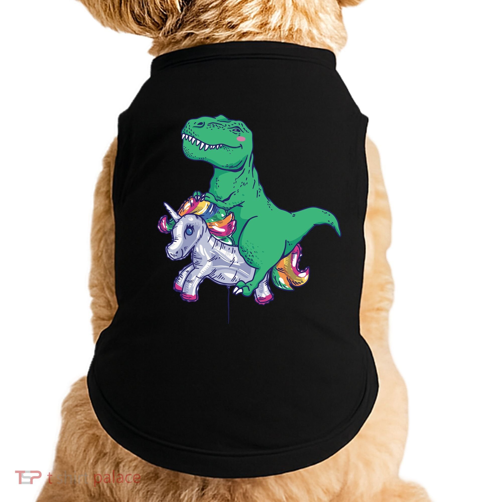T-Rex Riding Unicorn Doggie Tank
