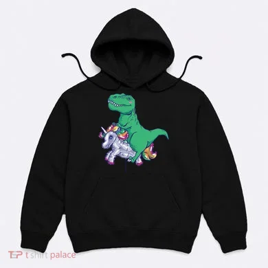 T-Rex Riding Unicorn Hoodie