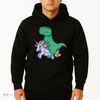 T-Rex Riding Unicorn Hoodie thumb 2