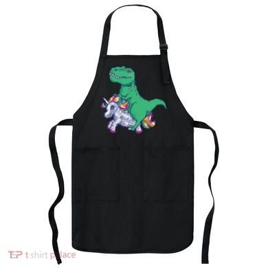 T-Rex Riding Unicorn Apron