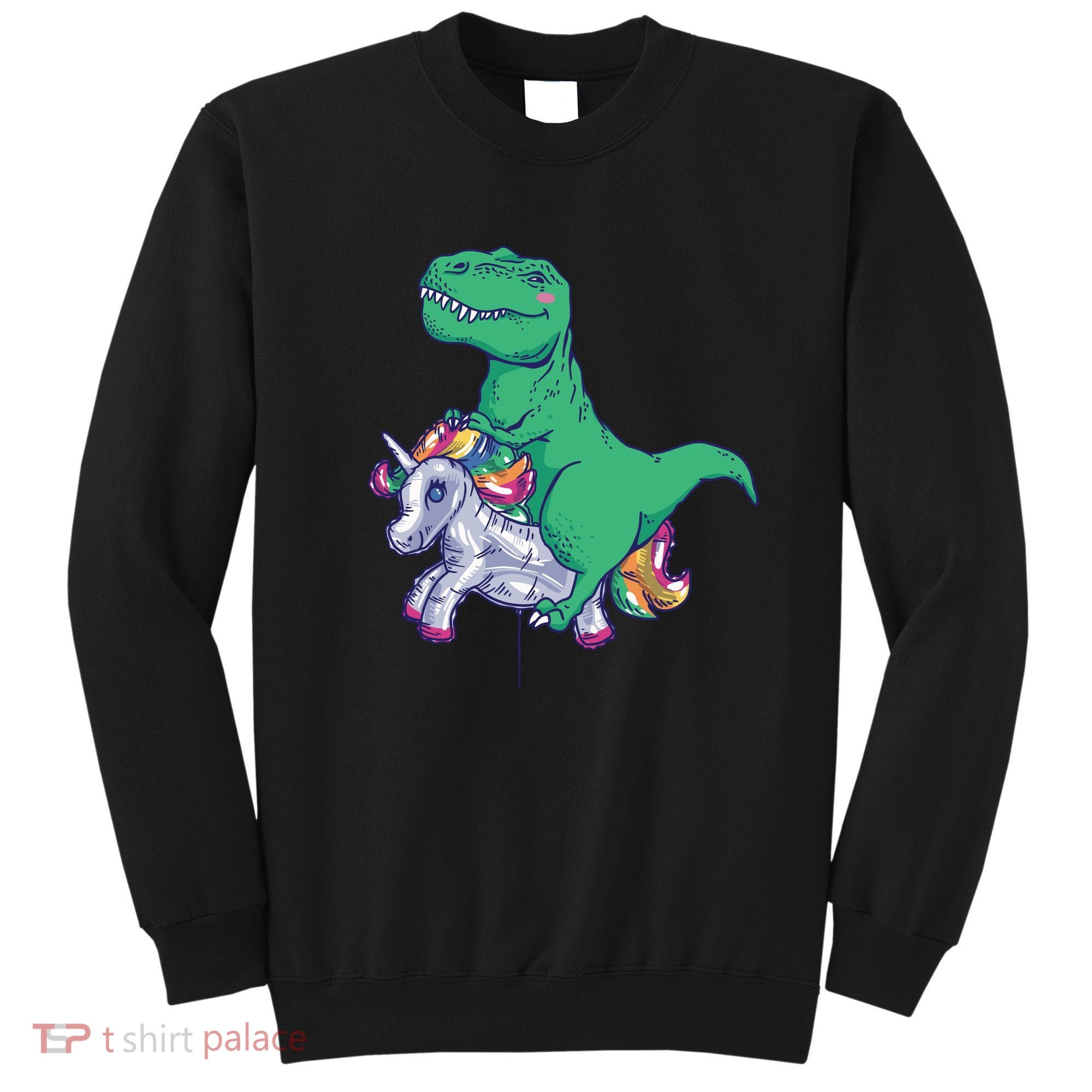 T-Rex Riding Unicorn Sweatshirt