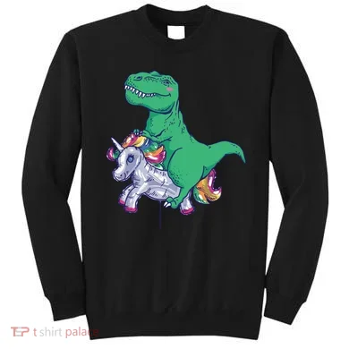 T-Rex Riding Unicorn Sweatshirt