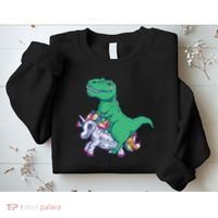 T-Rex Riding Unicorn Sweatshirt thumb 2