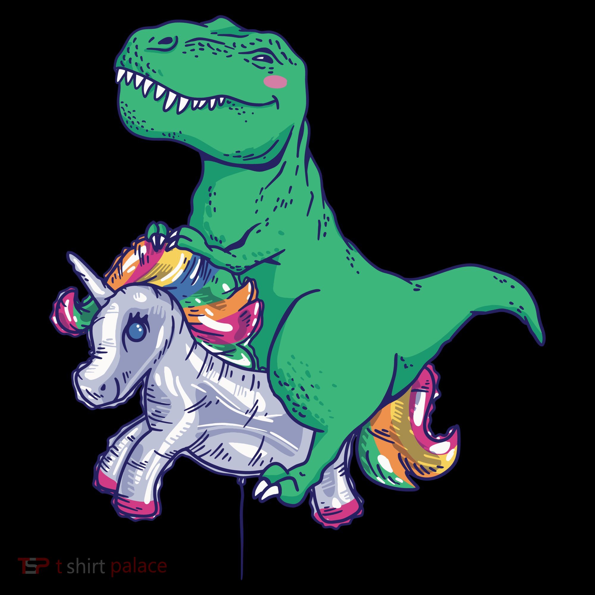 T-Rex Riding Unicorn Sweatshirt