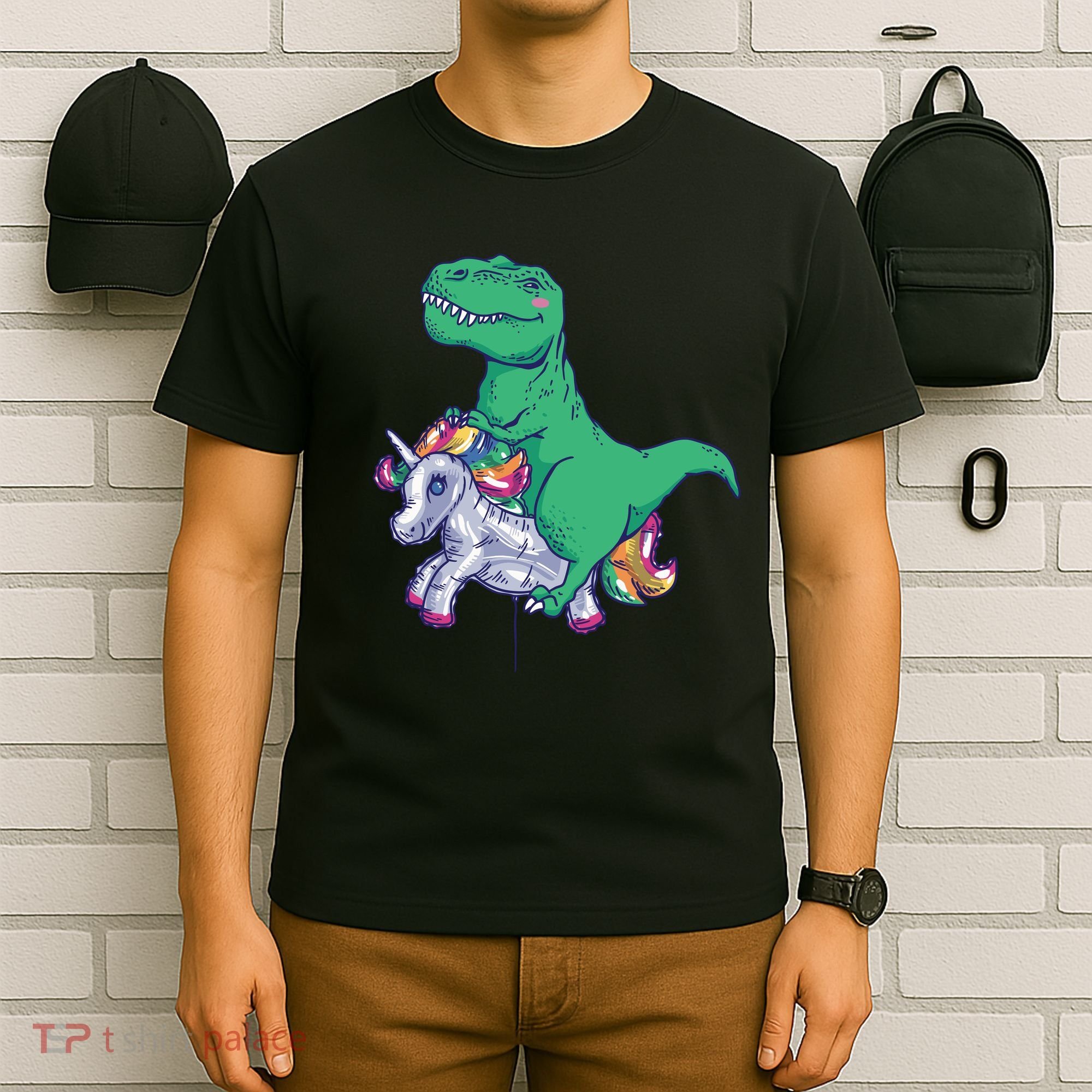 T-Rex Riding Unicorn T-Shirt