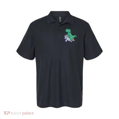 T-Rex Riding Unicorn Polo