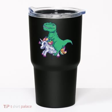 T-Rex Riding Unicorn Tumbler