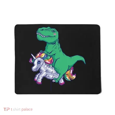 T-Rex Riding Unicorn Mousepad