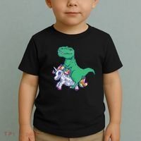T-Rex Riding Unicorn Toddler T-Shirt thumb 2