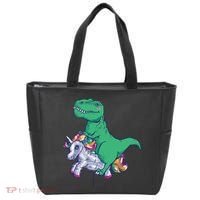 T-Rex Riding Unicorn Tote Bag thumb 0