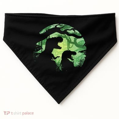 T-Rex Silhouette USA-Made Doggie Bandana