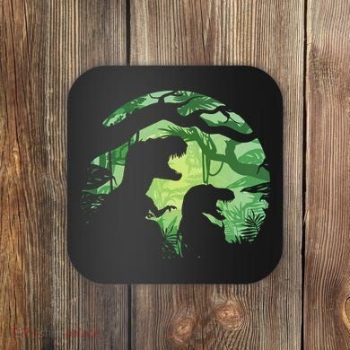 T-Rex Silhouette Coaster