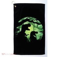 T-Rex Silhouette Golf Towel thumb 0