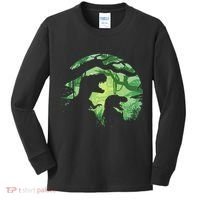T-Rex Silhouette Kids Long Sleeve Shirt thumb 0