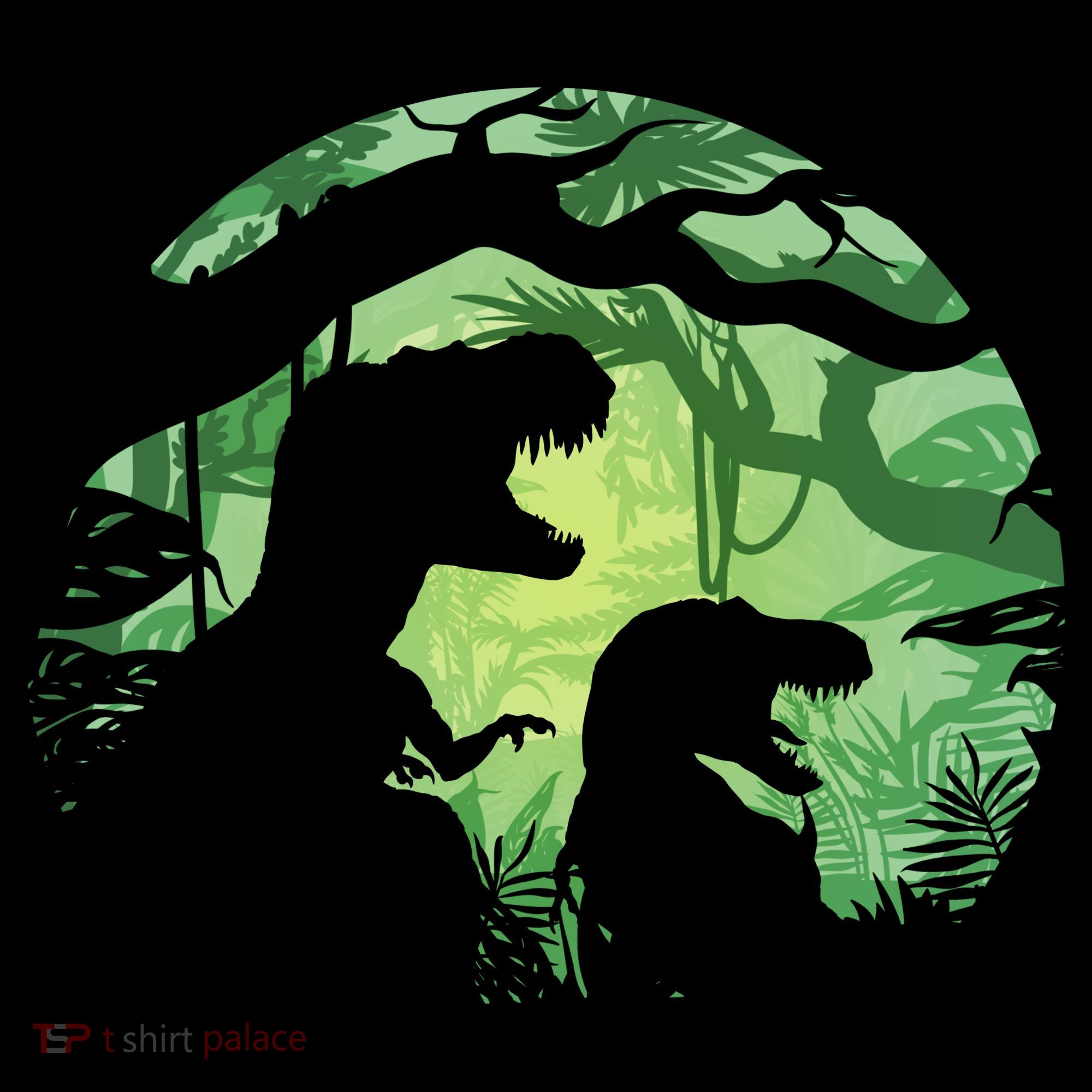 T-Rex Silhouette Kids T-Shirt