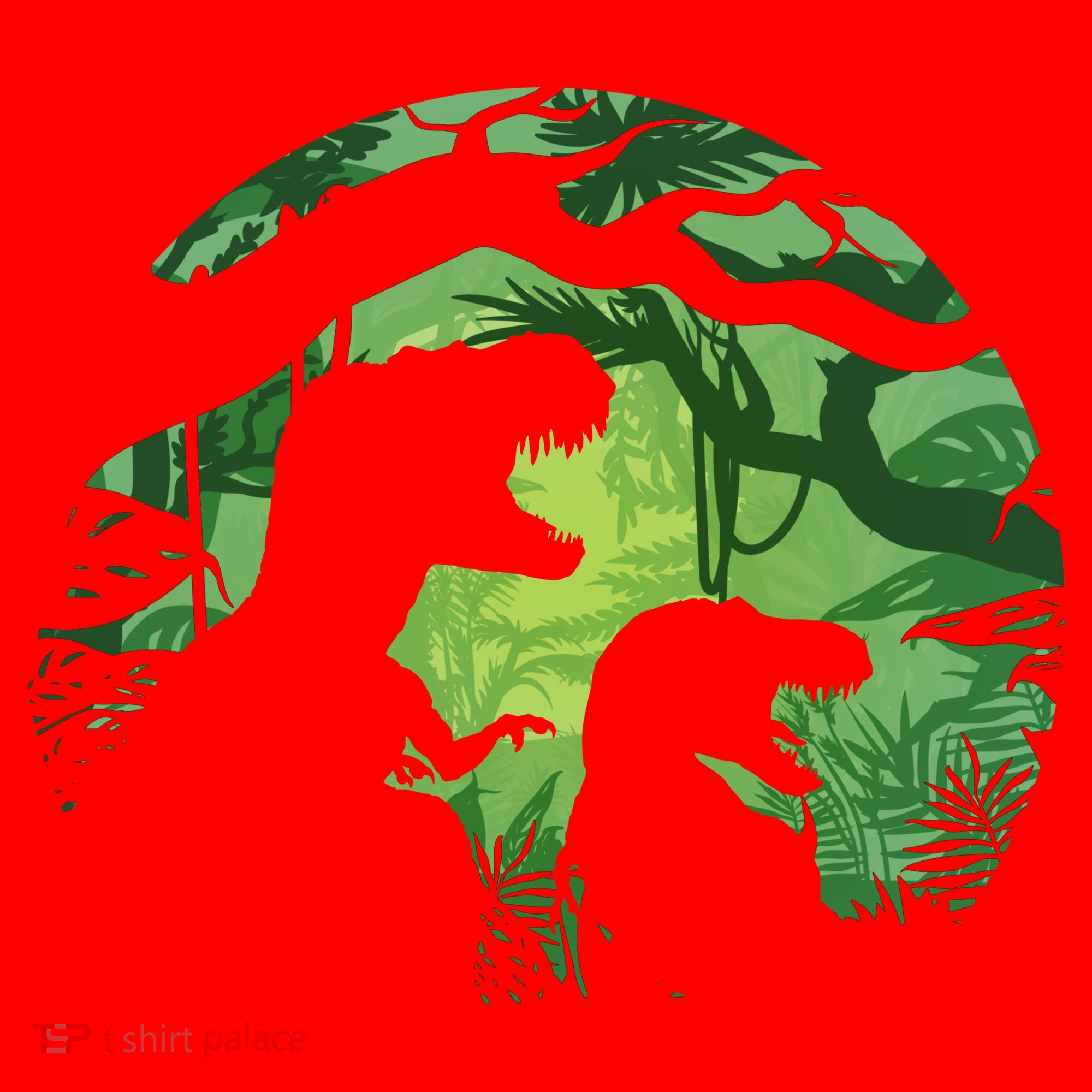 T-Rex Silhouette Santa Hat