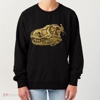 T-Rex Skull Skeleton Head Women's Sweatshirt thumb 0