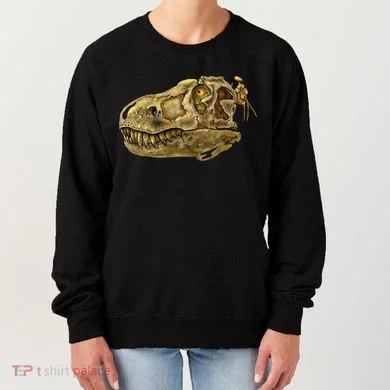 T-Rex Skull Skeleton Head Women's Sweatshirt