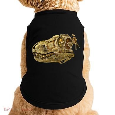 T-Rex Skull Skeleton Head Doggie Tank