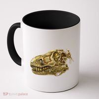 T-Rex Skull Skeleton Head Coffee Mug thumb 0