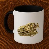 T-Rex Skull Skeleton Head Coffee Mug thumb 2