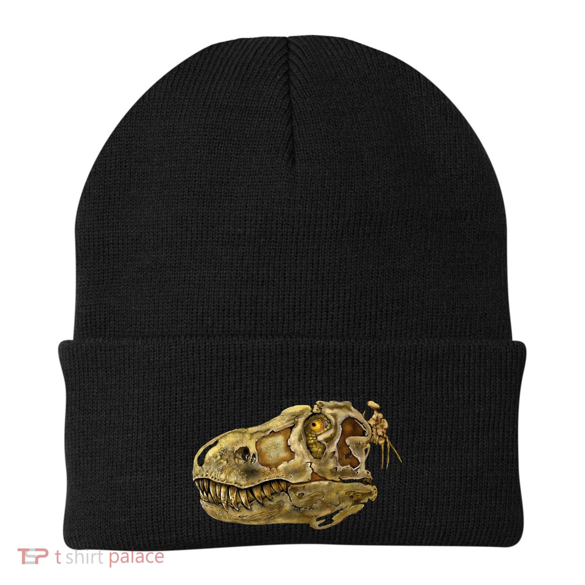 T-Rex Skull Skeleton Head Beanie