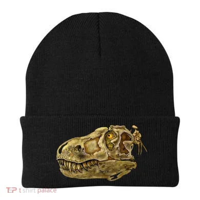 T-Rex Skull Skeleton Head Beanie