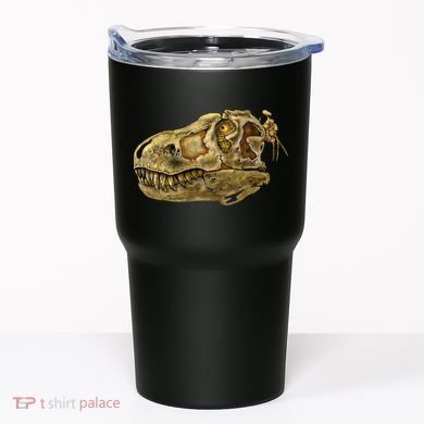 T-Rex Skull Skeleton Head Tumbler