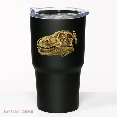 T-Rex Skull Skeleton Head Tumbler