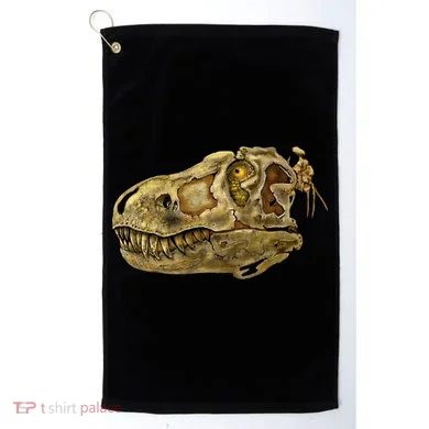 T-Rex Skull Skeleton Head Golf Towel